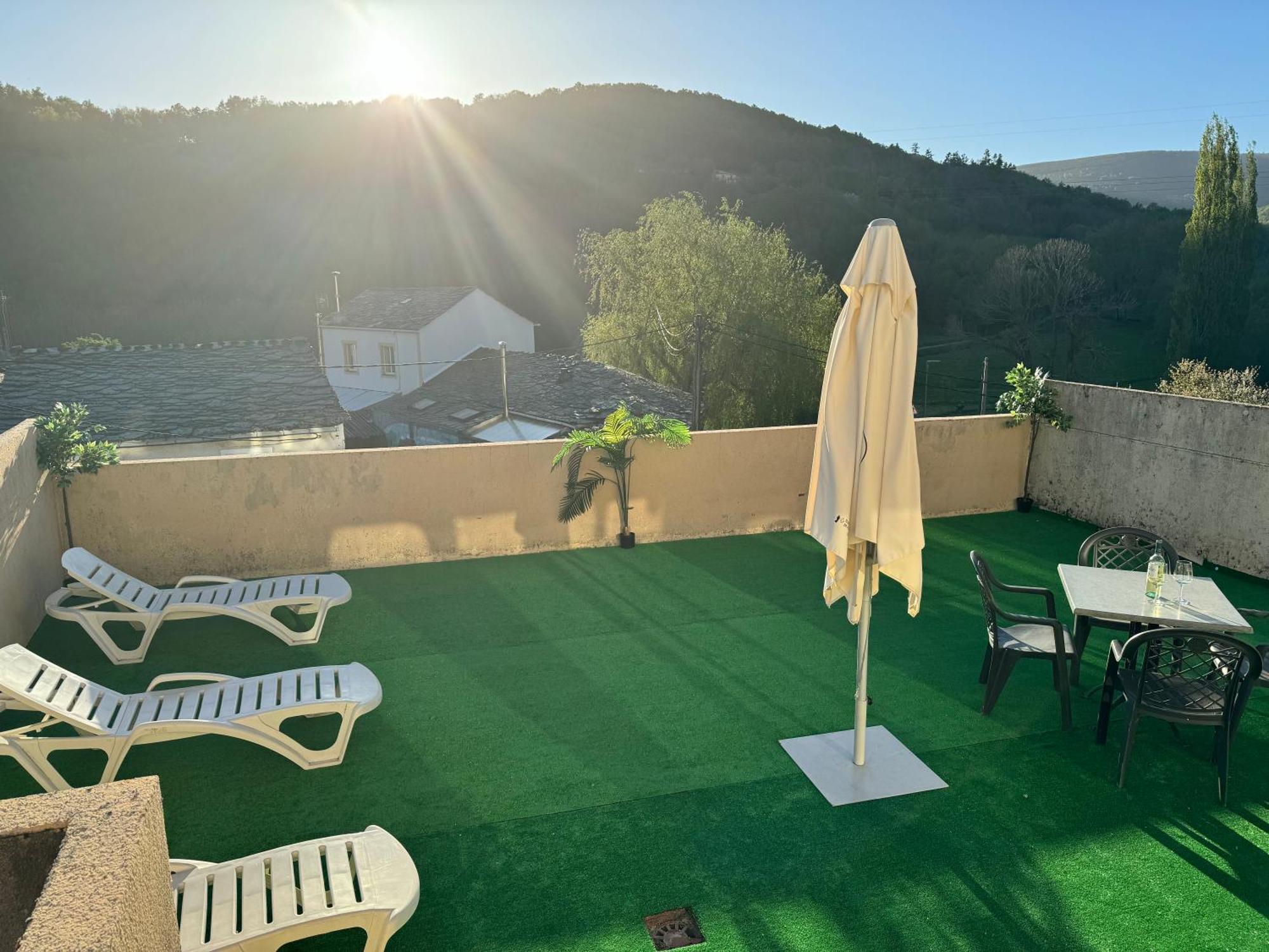 Ferienwohnung Triacastela Sunset Terrace Exterior foto